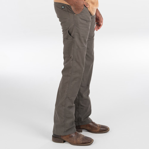 Key Apparel Rip Stop Double Knee Dungaree Graphite