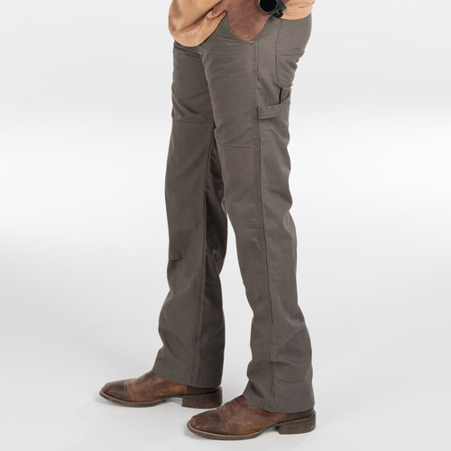 Key Apparel Rip Stop Double Knee Dungaree Graphite