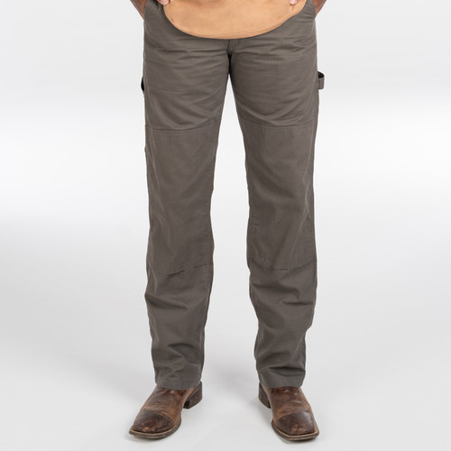 key apparel Rip Stop Double Knee Dungaree Graphite