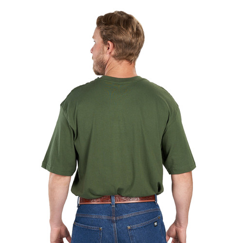 Key Apparel Short Sleeve Pocket Henley Black