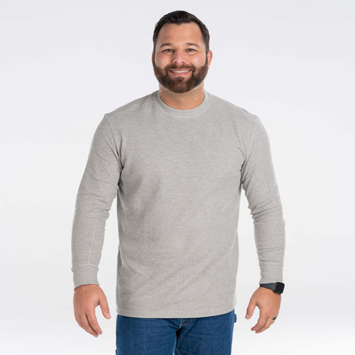 Key Apparel Sportsman Waffle Shirt Charcoal