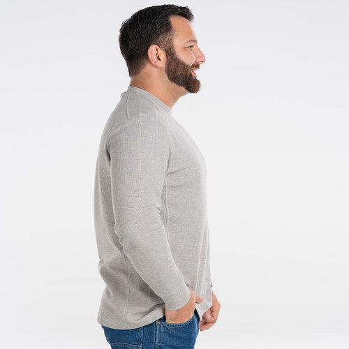 Key Apparel Sportsman Waffle Shirt Charcoal