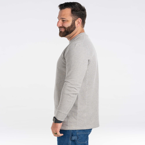 Key Apparel Sportsman Waffle Shirt Charcoal