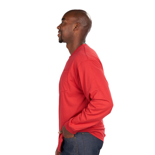 Key Apparel KEY Spartan Long Sleeve Pocket Tee Black