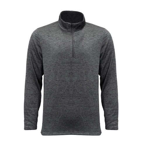 Key Apparel Men's Dynasty Quarter Zip Pullover Charcoal