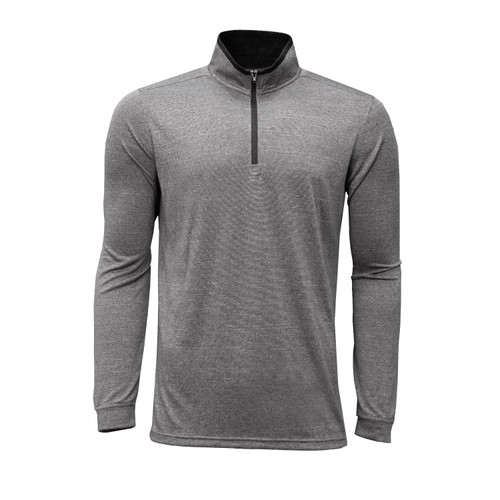 Key Apparel Men's Legacy Quarter Zip Pullover Light Gray