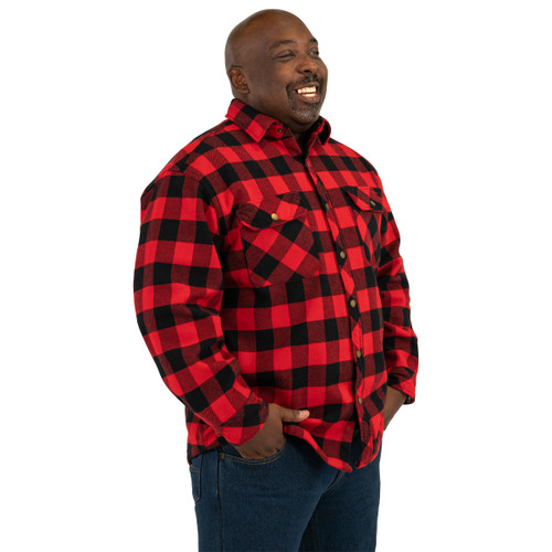 Key Apparel Patriot Bonded Flannel Shirt Jacket Buffalo Plaid