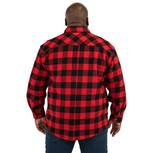 Key Apparel Patriot Bonded Flannel Shirt Jacket Buffalo Plaid