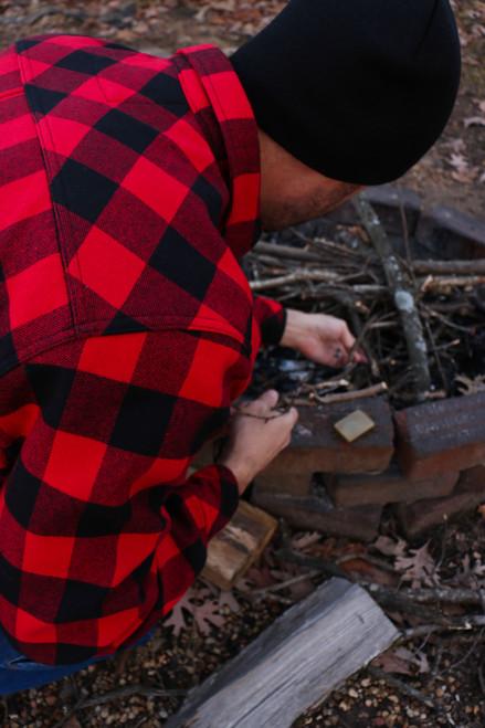 Key Apparel Patriot Bonded Flannel Shirt Jacket Buffalo Plaid