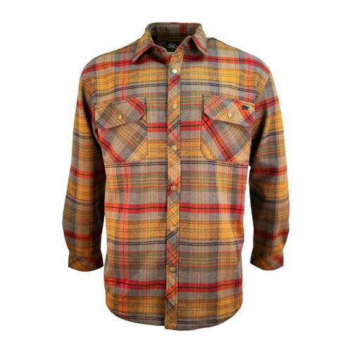 Key Apparel Patriot Bonded Flannel Shirt Jacket For Men Blockhouse Plaid