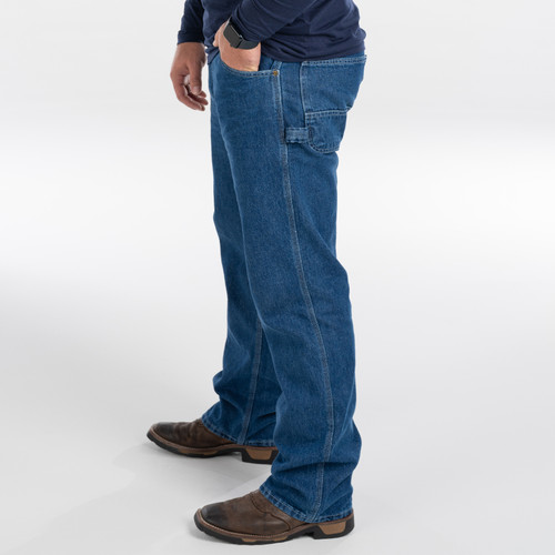 Key Apparel Performance Comfort Denim Dungaree Indigo Denim Enzyme Wash