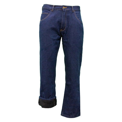 Key Apparel Performance Comfort Fleece Lined Jean Indigo Denim Enzyme Wash