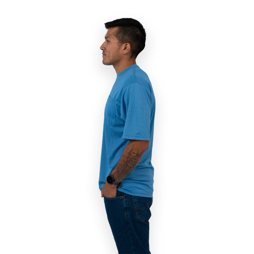 Key Apparel Performance Comfort Pocket T-Shirt - Short Sleeve Navy