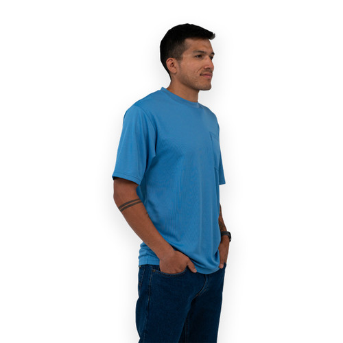 Key Apparel Performance Comfort Pocket T-Shirt - Short Sleeve Navy