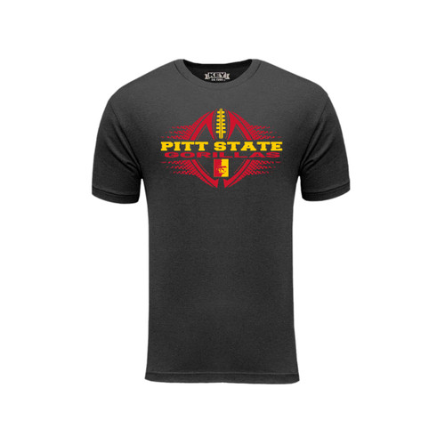 key apparel Pitt State Football Unisex Graphic Tee Shadow