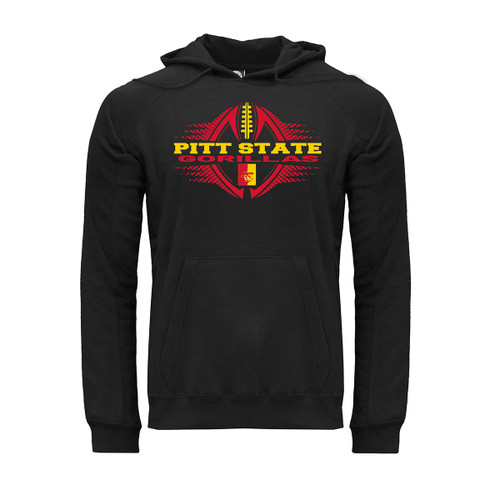 key apparel Pitt State Football Unisex Hoodie Black