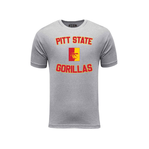 key apparel Pitt State Gorillas Graphic Tee - Unisex Shadow
