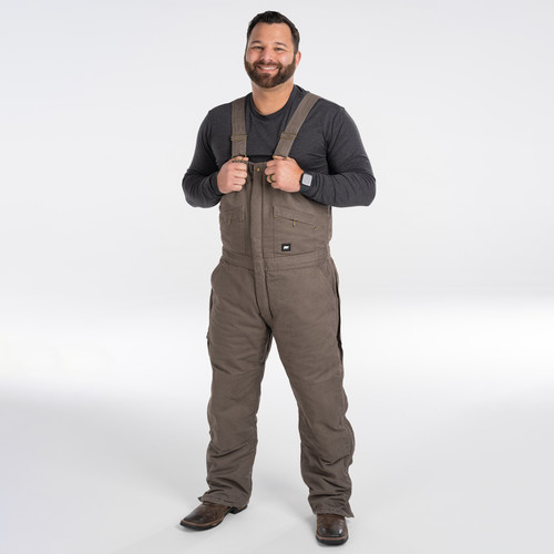 Key Apparel Premium Insulated Bib Overalls Black Garment Wash