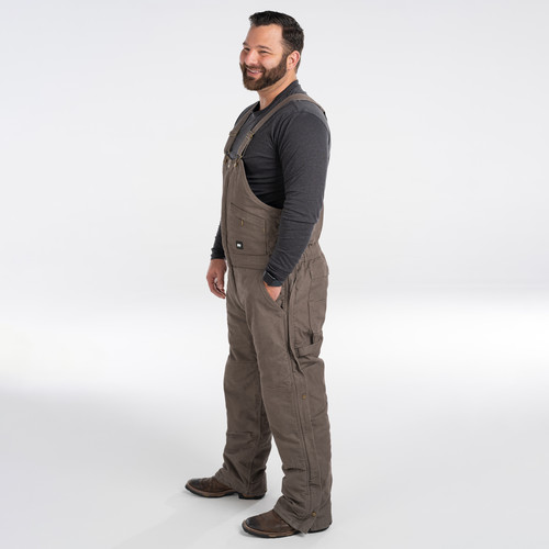 Key Apparel Premium Insulated Bib Overalls Black Garment Wash