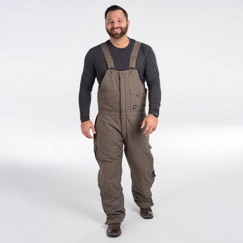 key apparel Premium Insulated Bib Overalls Black Garment Wash