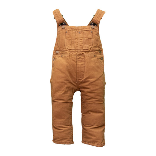 key apparel Toddler Insulated Bib Overalls Saddle Garment Wash
