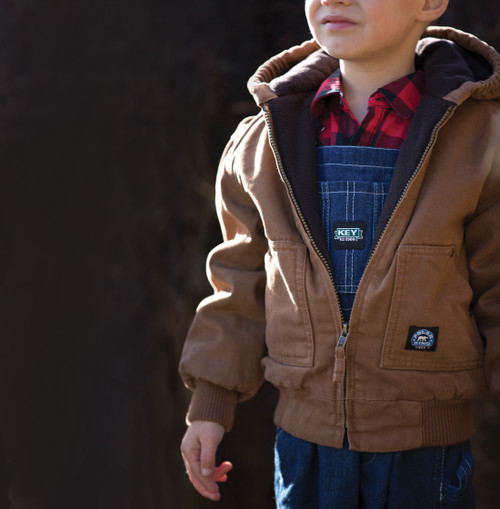 Key Apparel Toddler Insulated Fleece-Lined Jacket Saddle Garment Wash