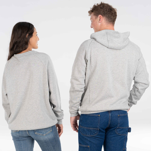 Key Apparel Varsity Crewneck Sweatshirt - Unisex Black