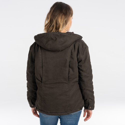 Key Apparel Women's Insulated Fleece Lined Jacket Chocolate