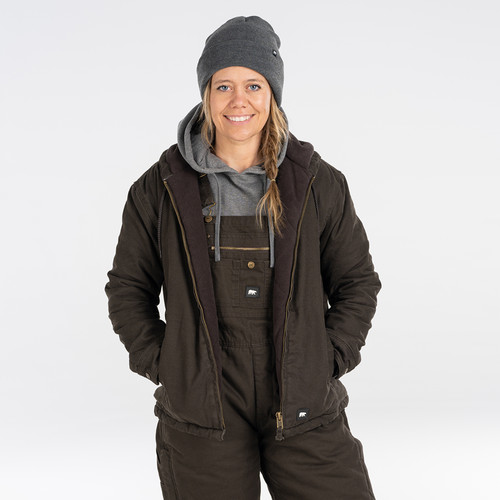 Key Apparel Women's Insulated Fleece Lined Jacket Chocolate
