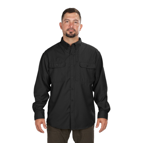 Key Apparel Work Horse Long Sleeve Work Shirt Black