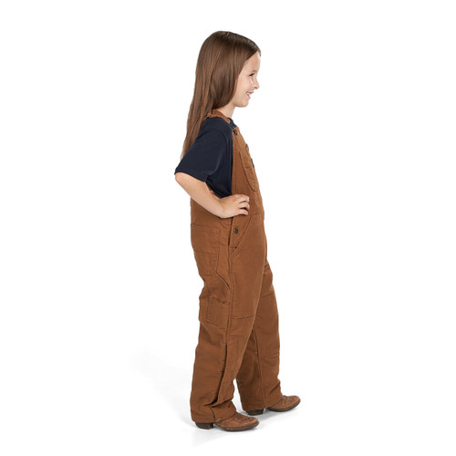 Key Apparel Youth Insulated Bib Overalls Saddle Garment Wash