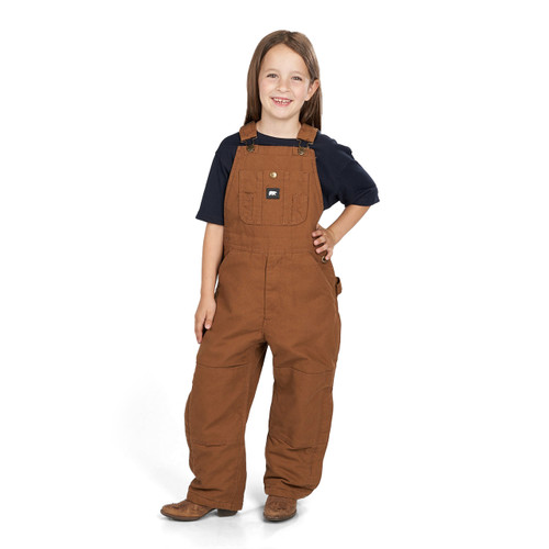 key apparel Youth Insulated Bib Overalls Saddle Garment Wash