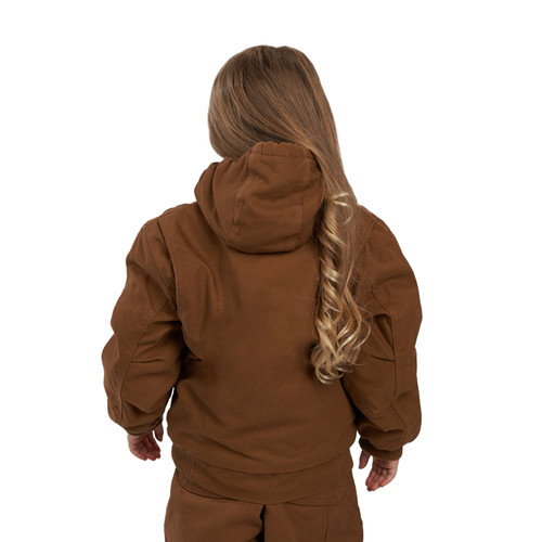 Key Apparel Youth Insulated Fleece-Lined Jacket Black Garment Wash