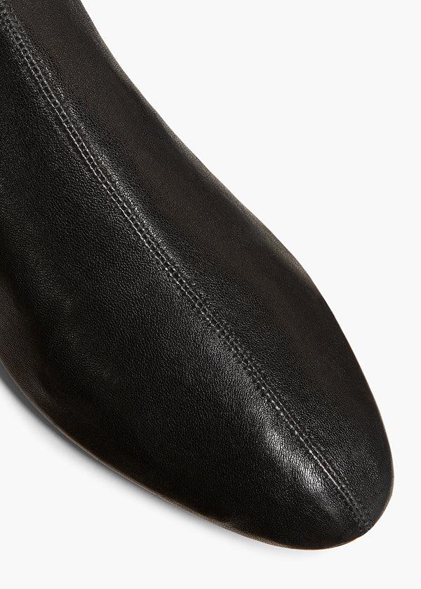 Khaite Apollo Over-the-Knee Flat Boot Black Leather