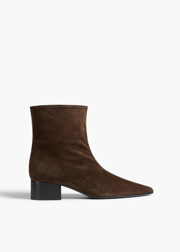 khaite Andee Ankle Boot Ebano Suede