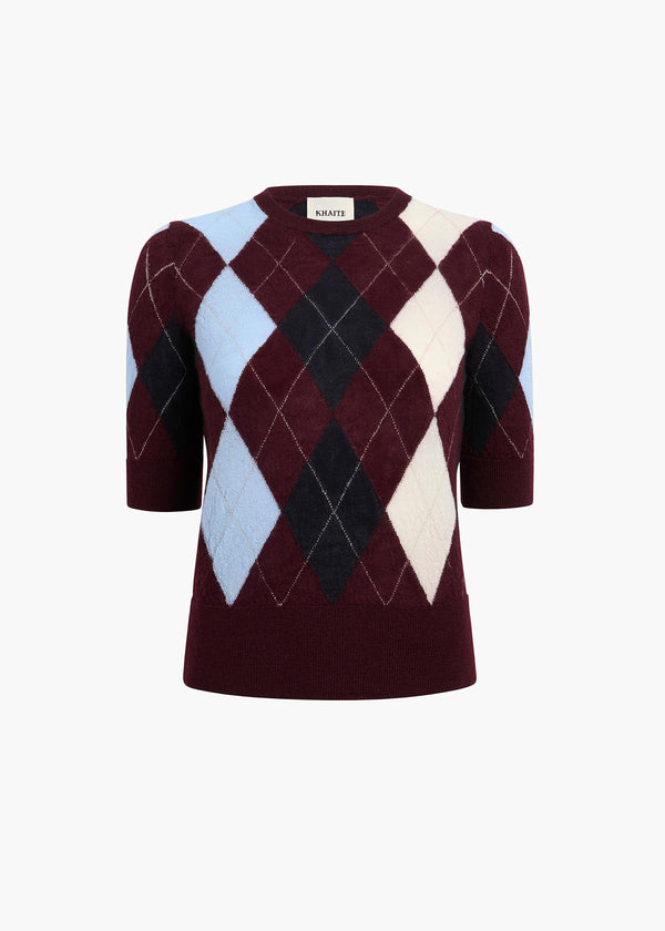 khaite Anders Top Merlot Multi