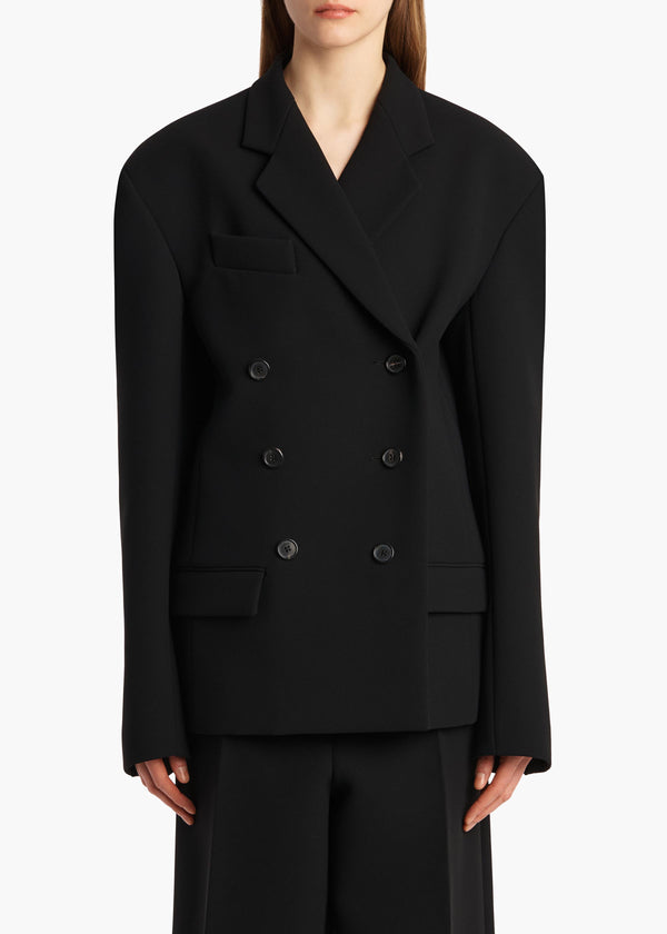 Khaite Arnoll Coat Black