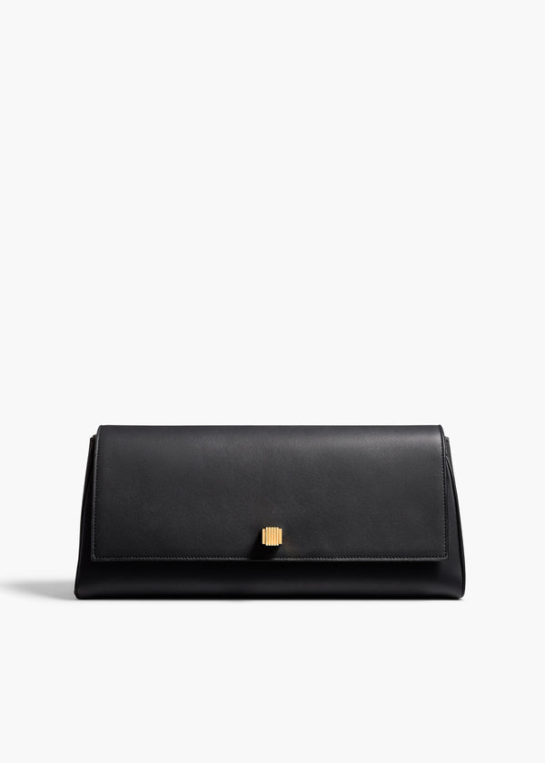 khaite Audrey Clutch Black Nappa Leather
