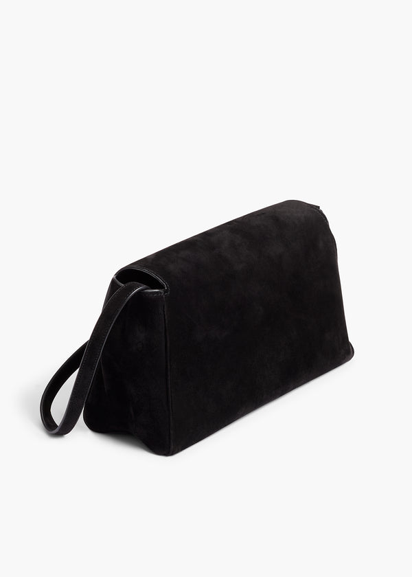 Khaite Audrey Crossbody Bag Black Suede