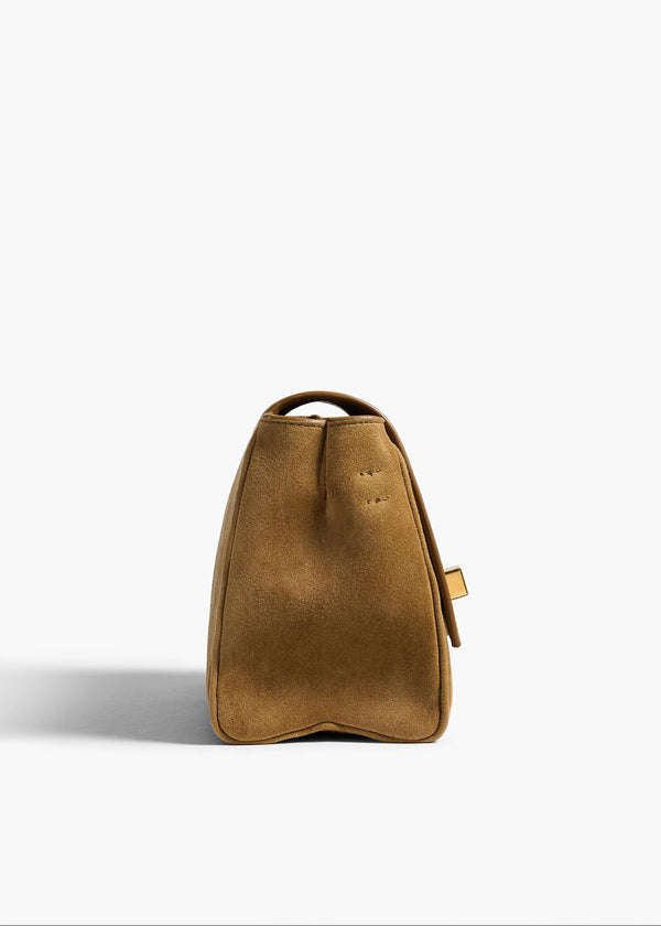 Khaite Audrey Crossbody Bag Mud Suede