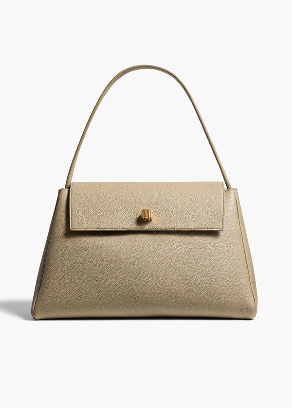 khaite Audrey Top Handle Bag Sage Pebbled Leather
