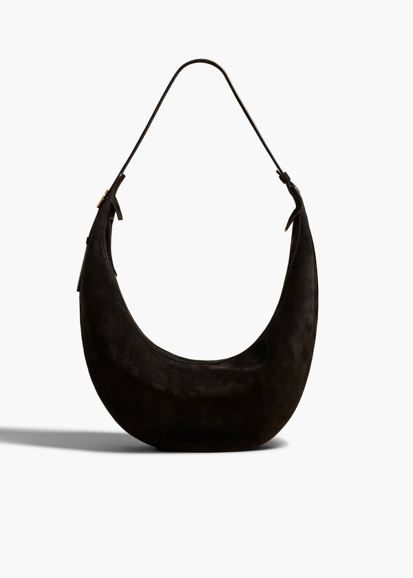 Khaite Augustina Hobo Black Suede