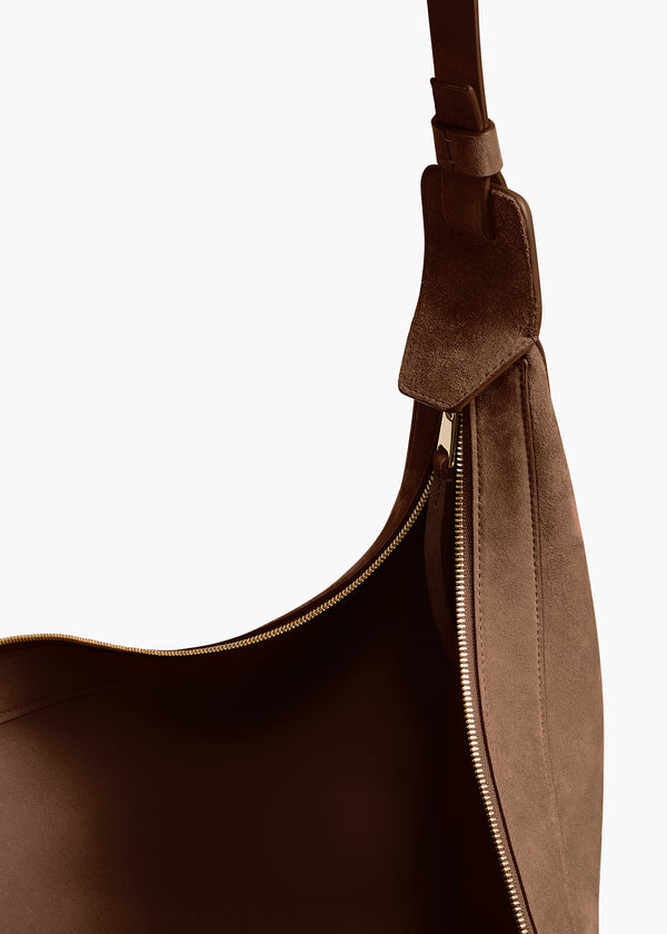 Khaite Augustina Hobo Cedar Suede
