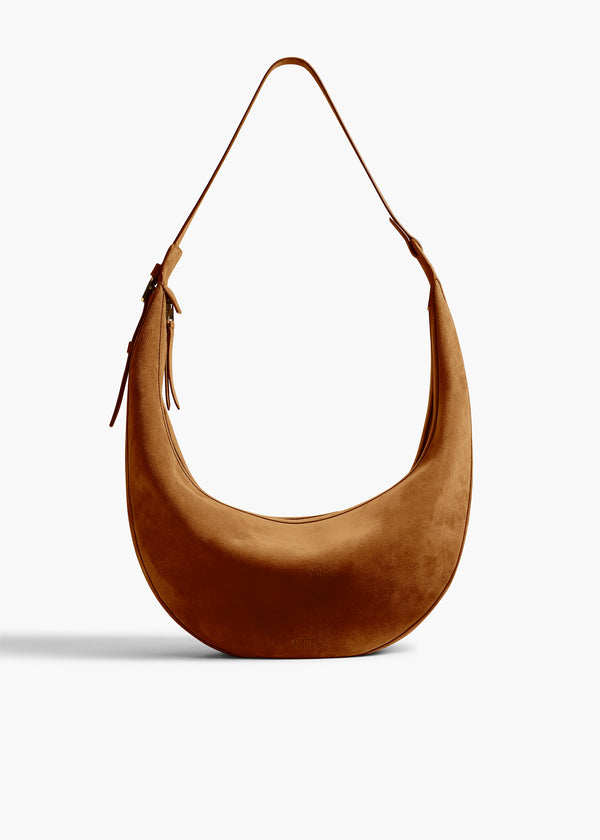 Khaite Augustina Hobo Mud Suede
