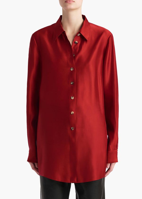 Khaite Auryn Top Crimson