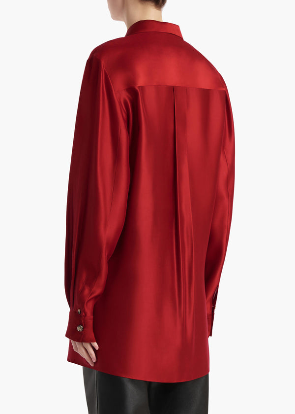 Khaite Auryn Top Crimson