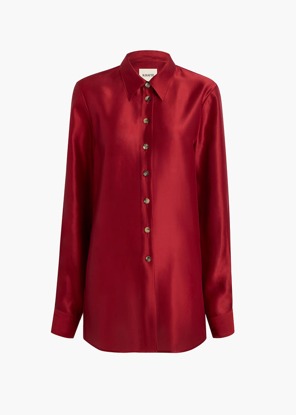 khaite Auryn Top Crimson