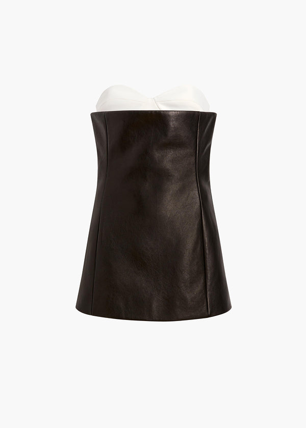 khaite Ayla Top Black Leather