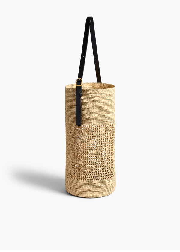 Khaite Billie Bucket Bag Natural Raffia