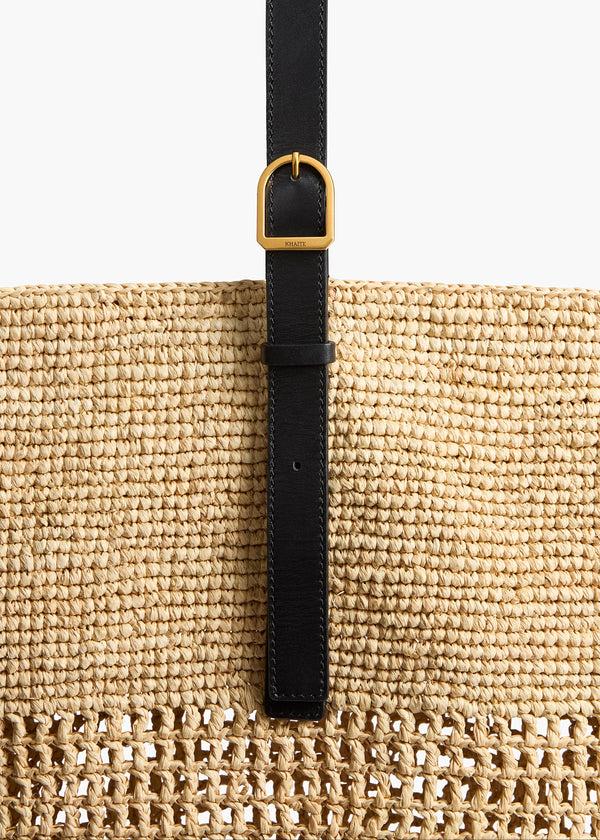 Khaite Billie Bucket Bag Natural Raffia